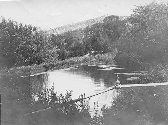 Turner's Cloudcroft Reservoir, About 1916